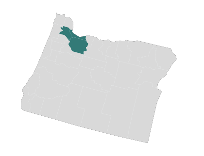 Multnomah, Clackamas and Washington Counties